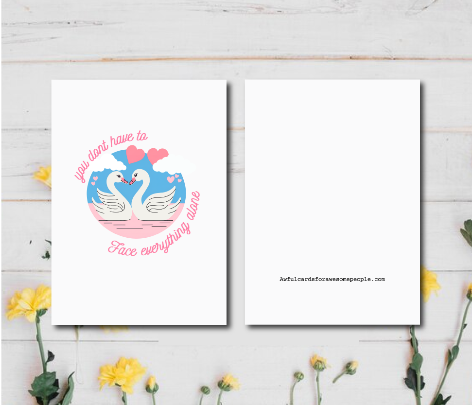 Anytime Card | Cheerful Friends | Romantic Gifts | Quirky Romantic Greeting | Unique Friendship Hearts Cards | Adorable Girlfriend