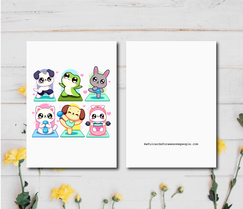 Anytime Card | Cheerful Friends | Romantic Gifts | Quirky Romantic Greeting | Unique Friendship Hearts Cards | Adorable Girlfriend
