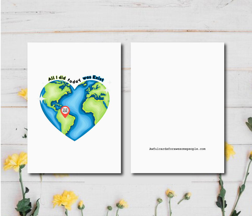Anytime Card | Cheerful Friends | Romantic Gifts | Quirky Romantic Greeting | Unique Friendship Hearts Cards | Adorable Girlfriend