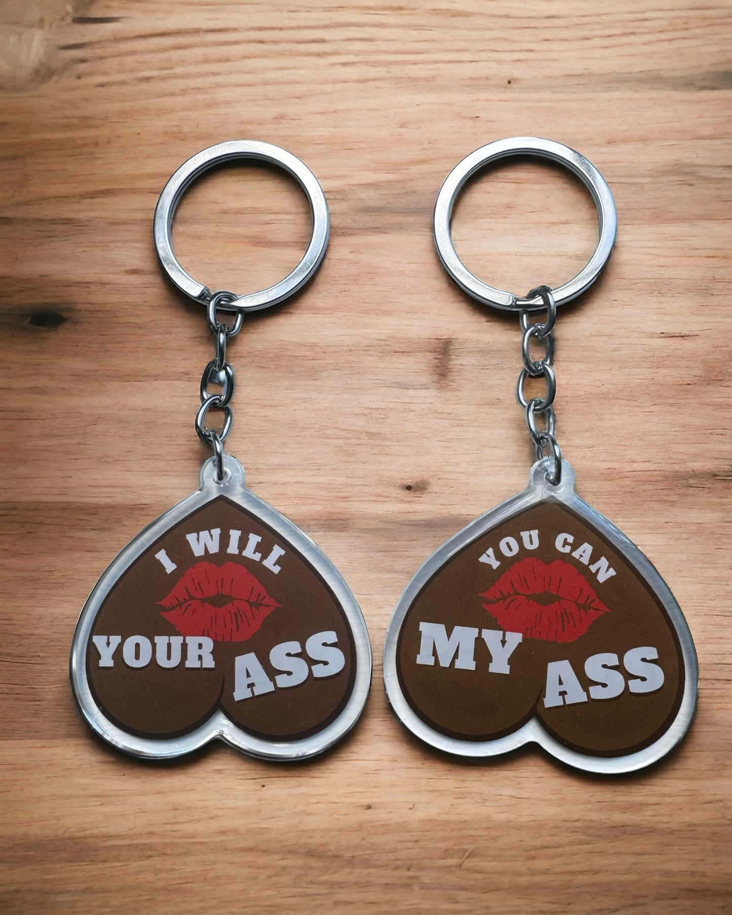 Funny Acrylic Keychains | Accessory Handmade Gift For Her | Personalized Charm | Unique Squirrel | Bitch Be Gone For Mum | House Nuts Eat