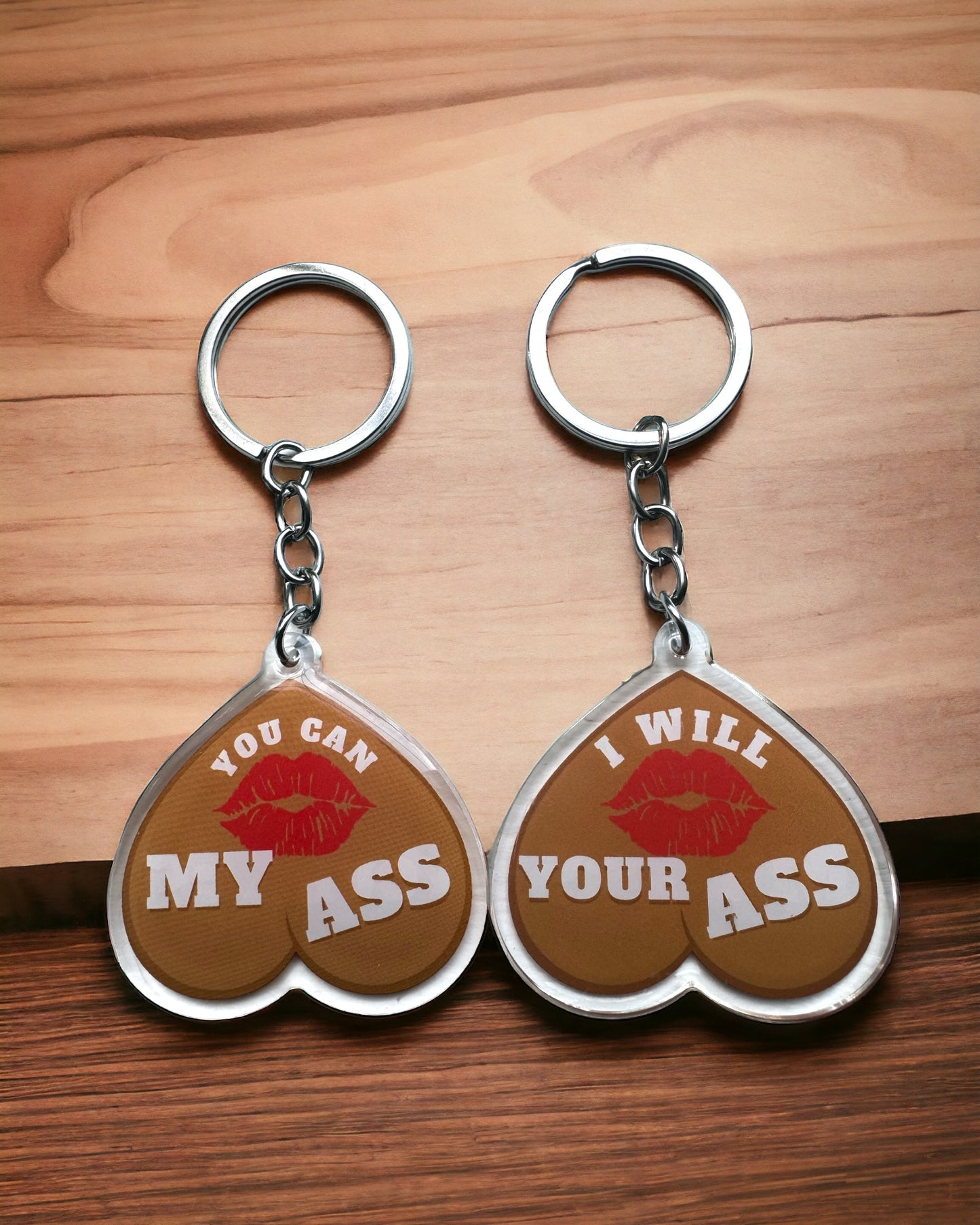 Funny Acrylic Keychains | Accessory Handmade Gift For Her | Personalized Charm | Unique Squirrel | Bitch Be Gone For Mum | House Nuts Eat