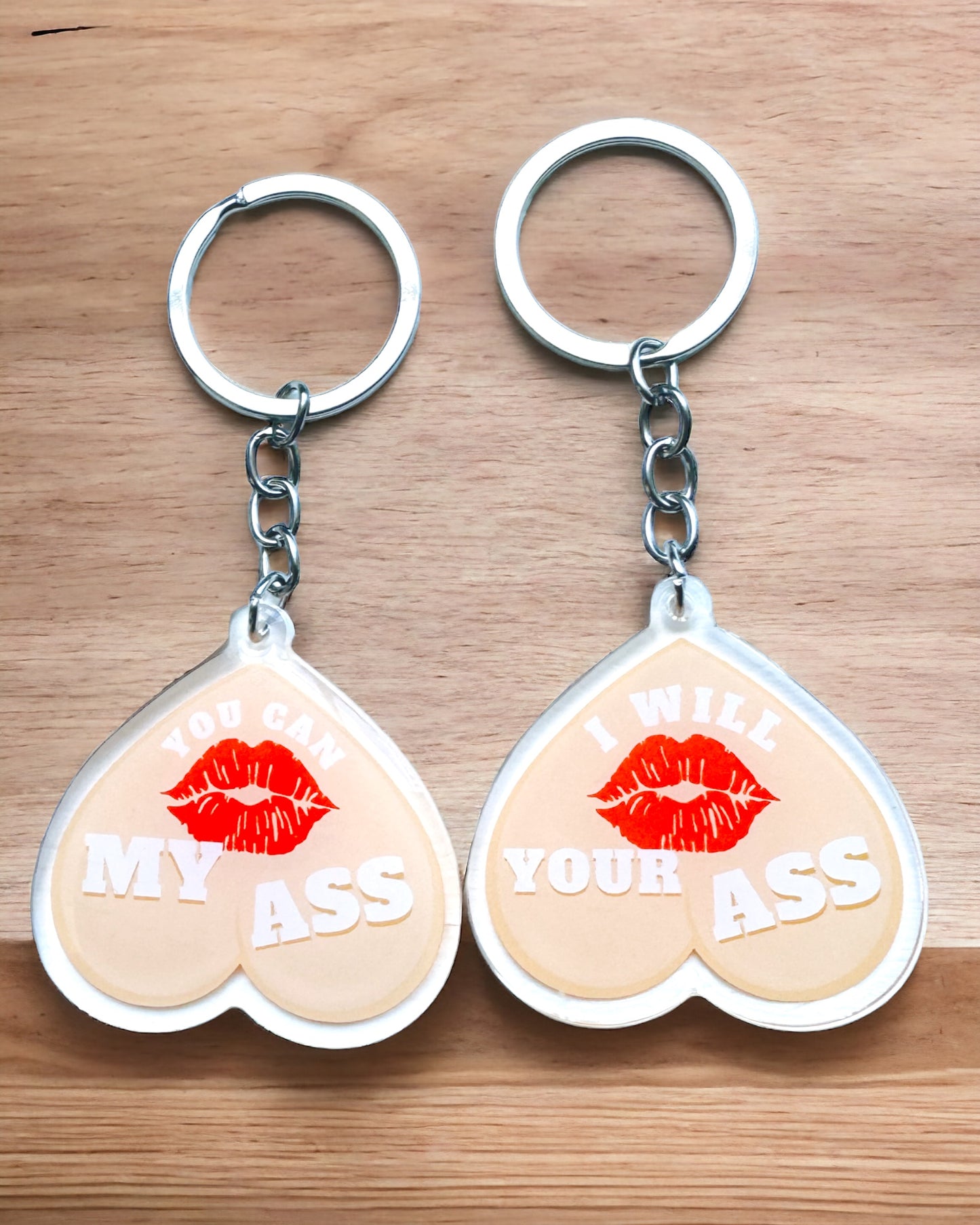 Funny Acrylic Keychains | Accessory Handmade Gift For Her | Personalized Charm | Unique Squirrel | Bitch Be Gone For Mum | House Nuts Eat