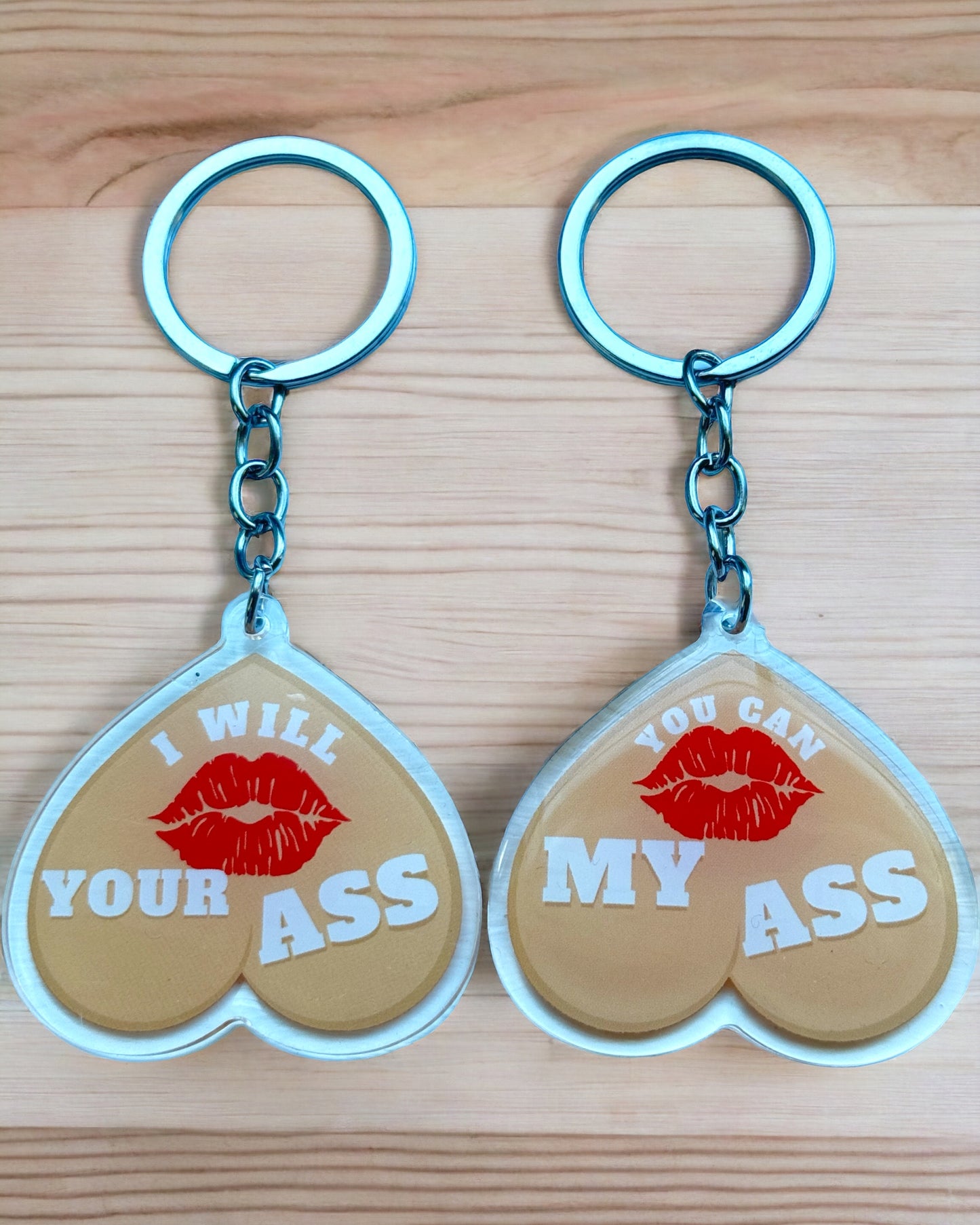 Funny Acrylic Keychains | Accessory Handmade Gift For Her | Personalized Charm | Unique Squirrel | Bitch Be Gone For Mum | House Nuts Eat