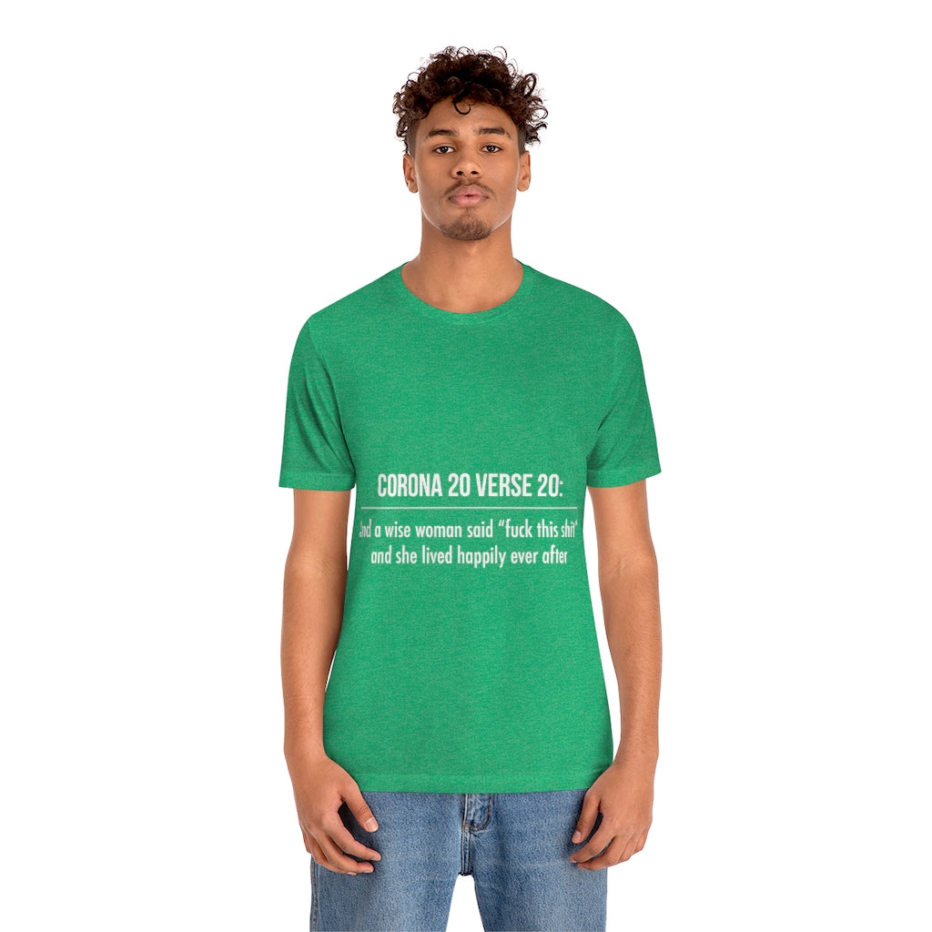 Unisex Jersey Short Sleeve Tee - Corona 20