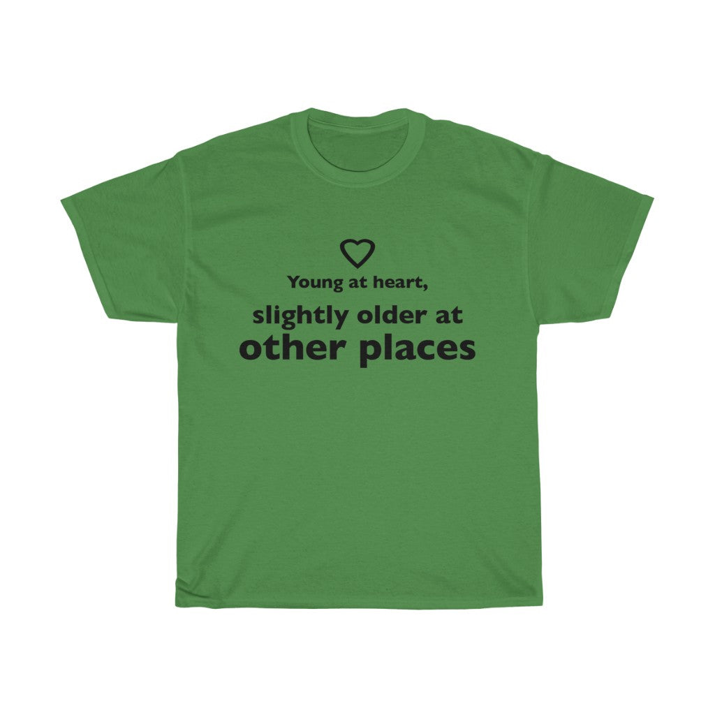 Unisex Heavy Cotton Tee - Young at heart.