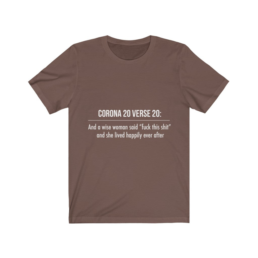 Unisex Jersey Short Sleeve Tee - Corona 20
