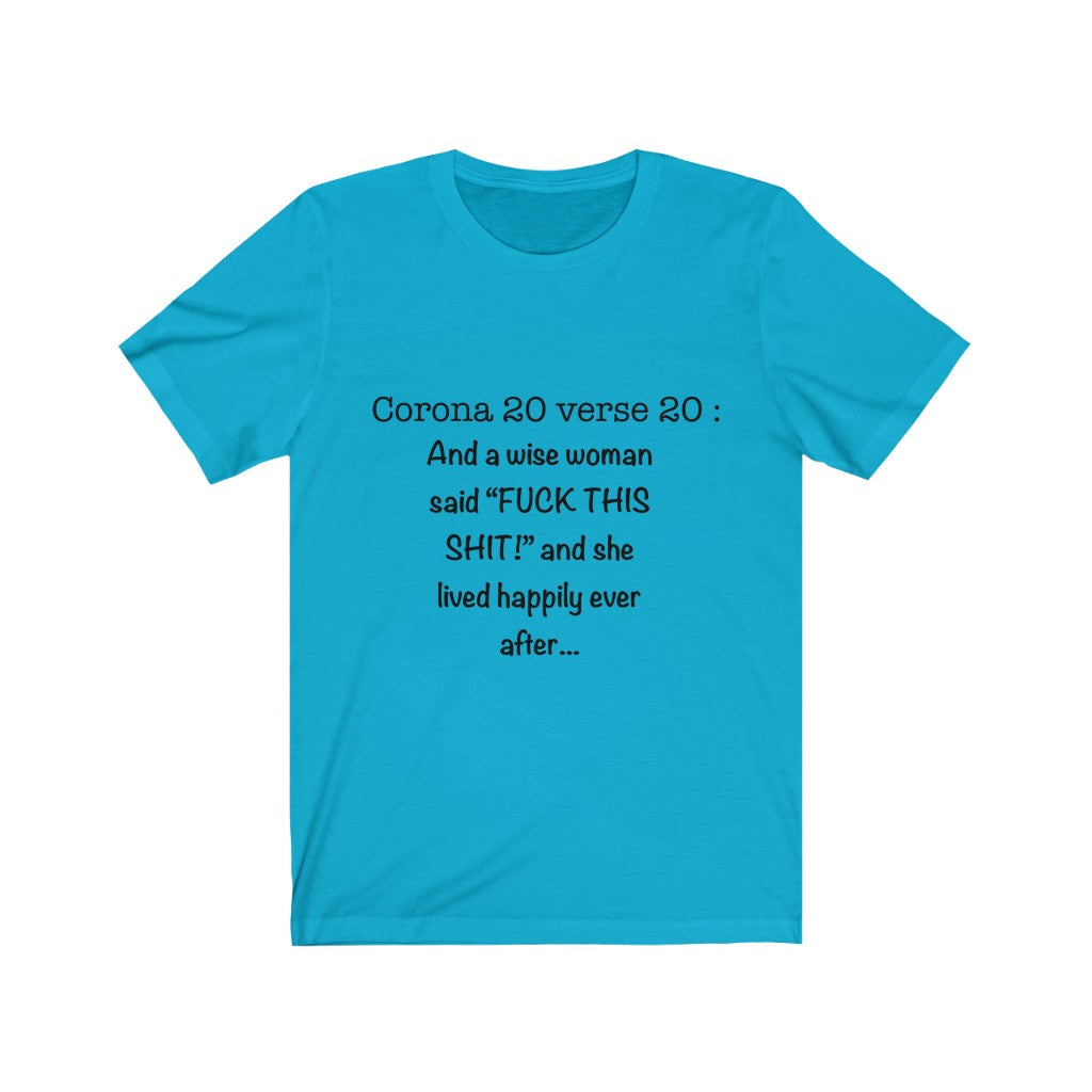 Unisex Jersey Short Sleeve Tee - Corona 20 verse 20
