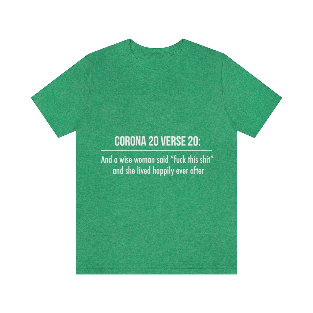 Unisex Jersey Short Sleeve Tee - Corona 20