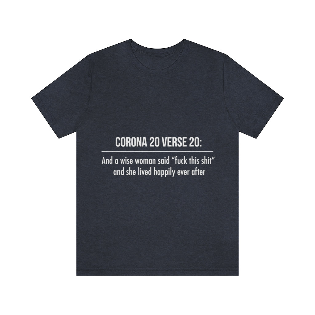 Unisex Jersey Short Sleeve Tee - Corona 20