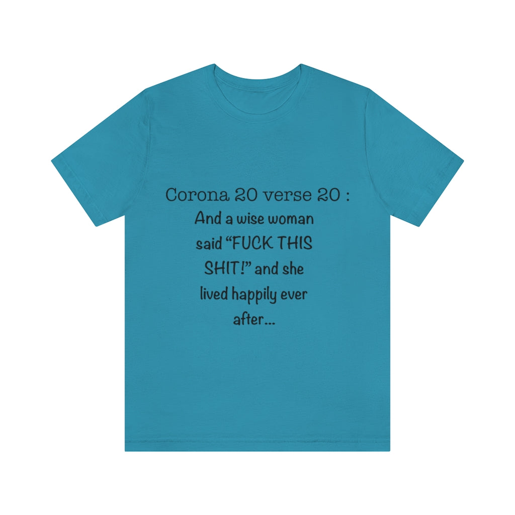 Unisex Jersey Short Sleeve Tee - Corona 20 verse 20