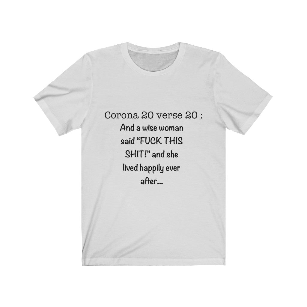 Unisex Jersey Short Sleeve Tee - Corona 20 verse 20