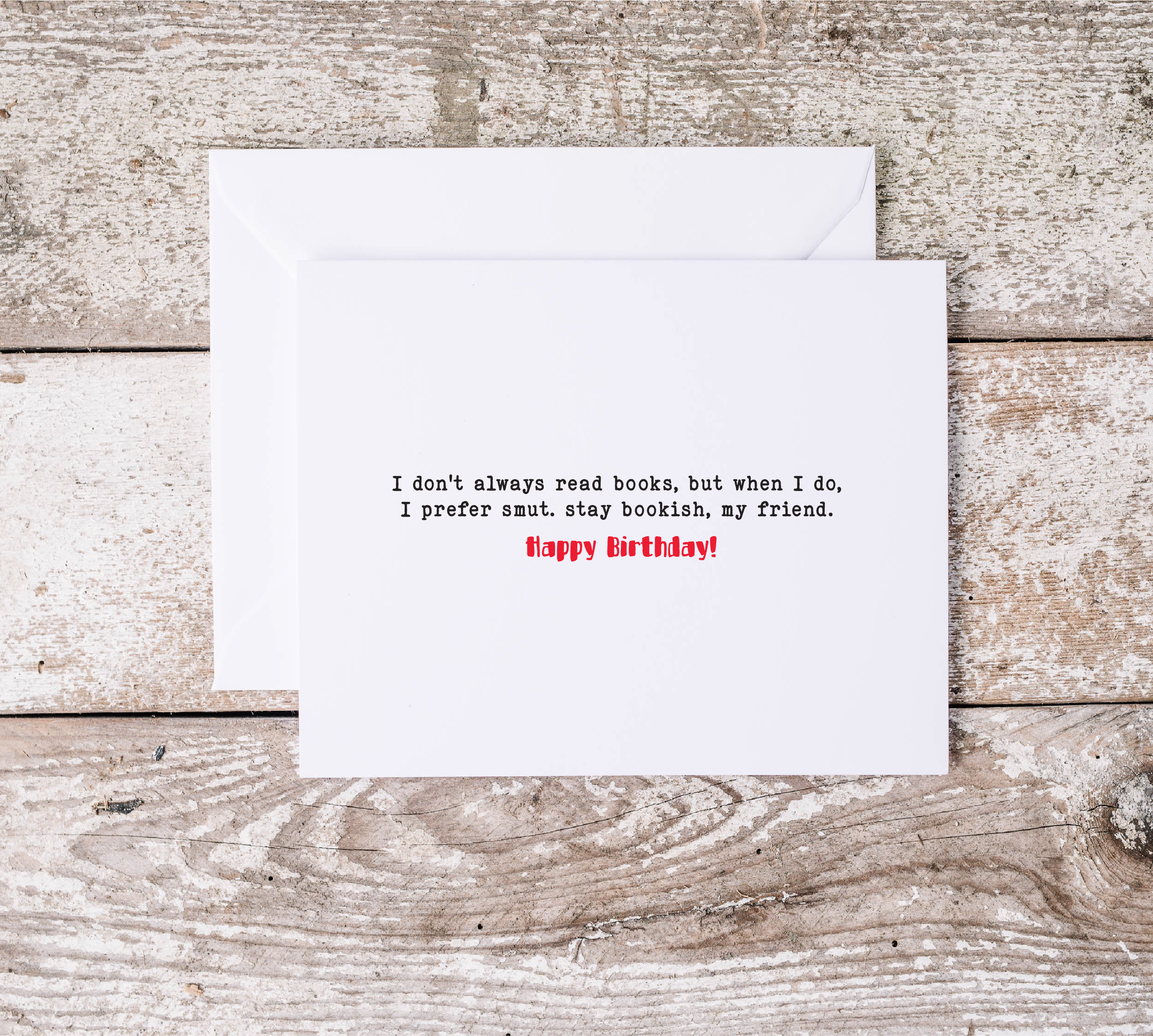 Happy Birthday Book Lover Card