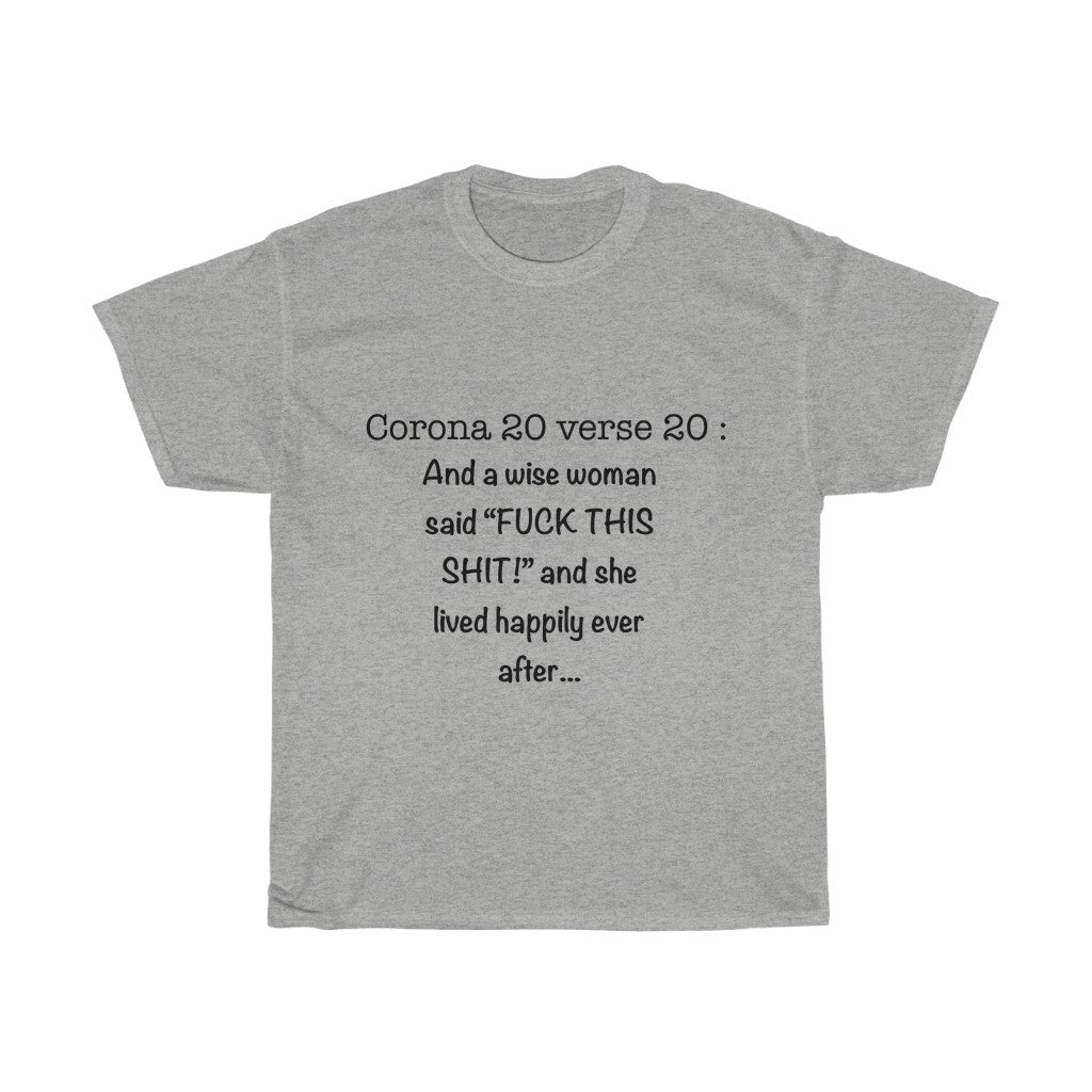 Unisex Heavy Cotton Tee - Corona 20 Verse 20