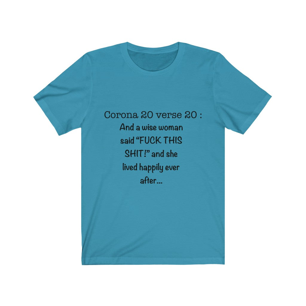 Unisex Jersey Short Sleeve Tee - Corona 20 verse 20