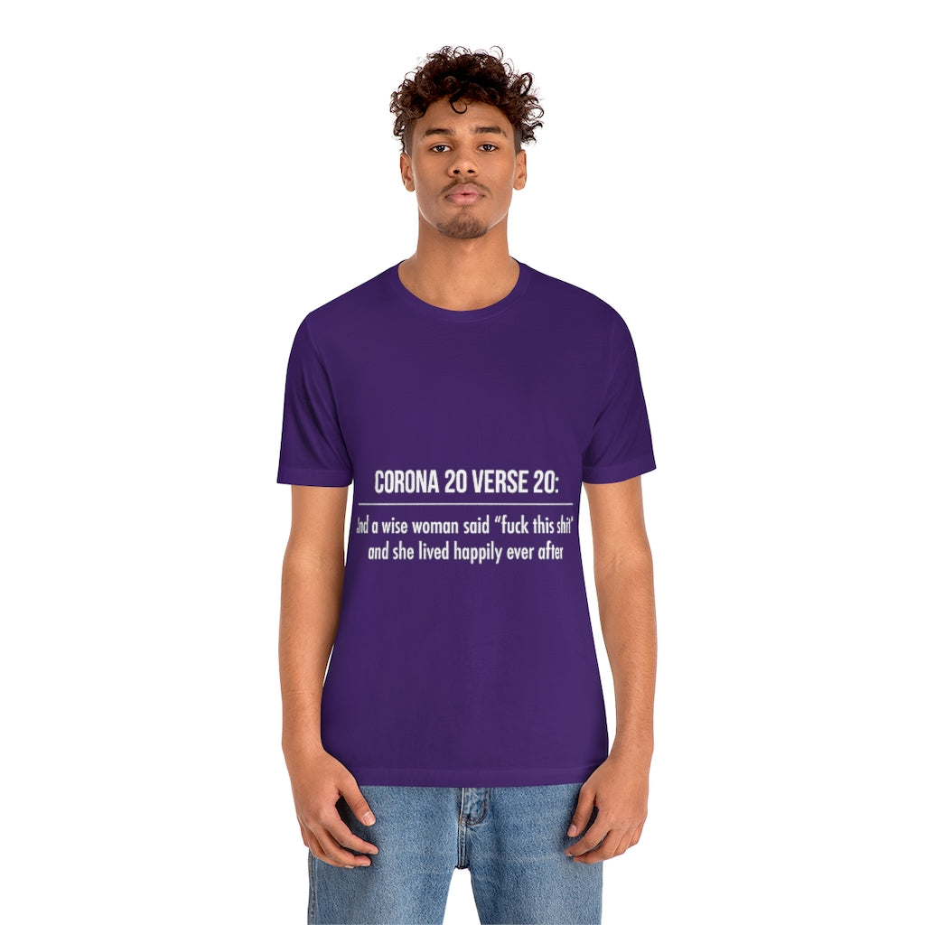 Unisex Jersey Short Sleeve Tee - Corona 20