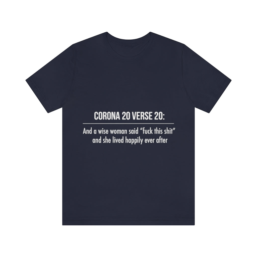 Unisex Jersey Short Sleeve Tee - Corona 20
