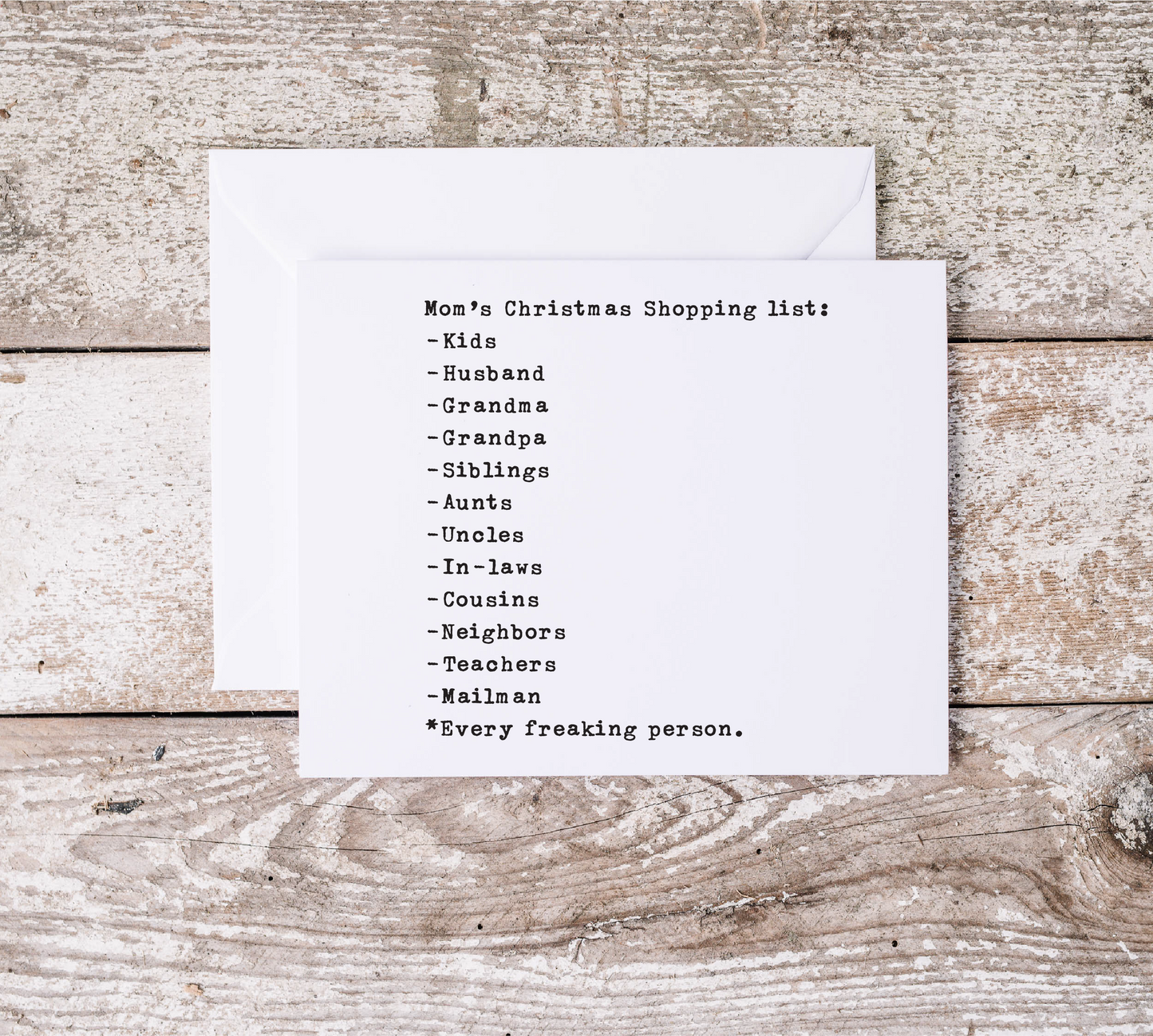 Christmas Cards | Awful Festive Card | Festive Season | Charm Love Gift | Snarky Appreciation | Joyful Thank You | Family Santa Clause Women