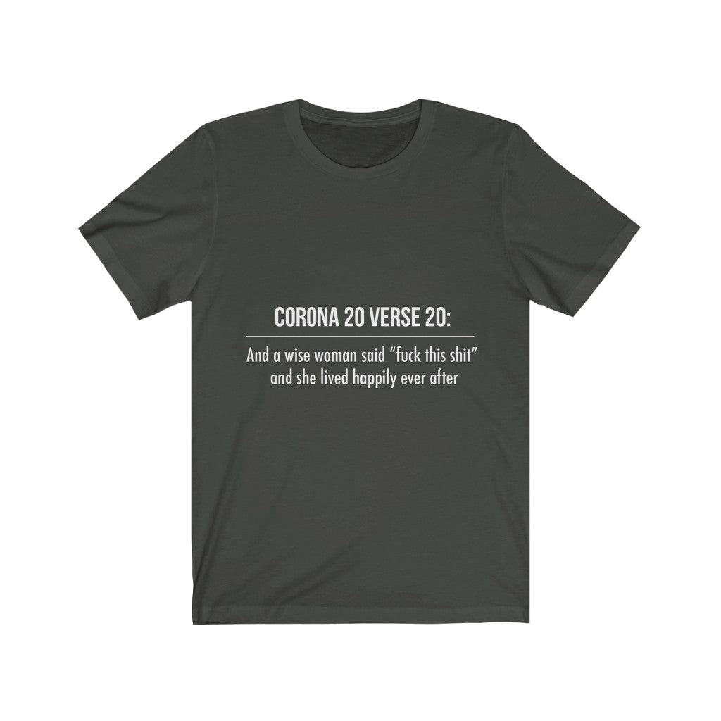 Unisex Jersey Short Sleeve Tee - Corona 20