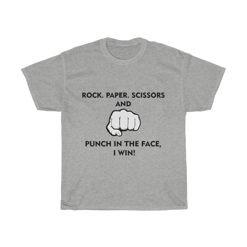 Unisex Heavy Cotton Tee - Rock paper scissors
