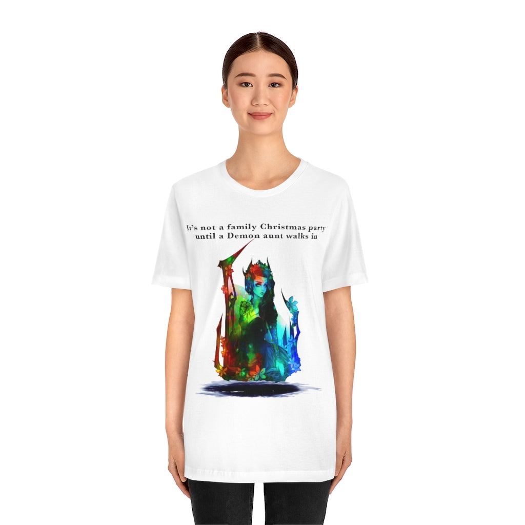 Demon aunt Christmas Unisex Jersey Short Sleeve T-shirt