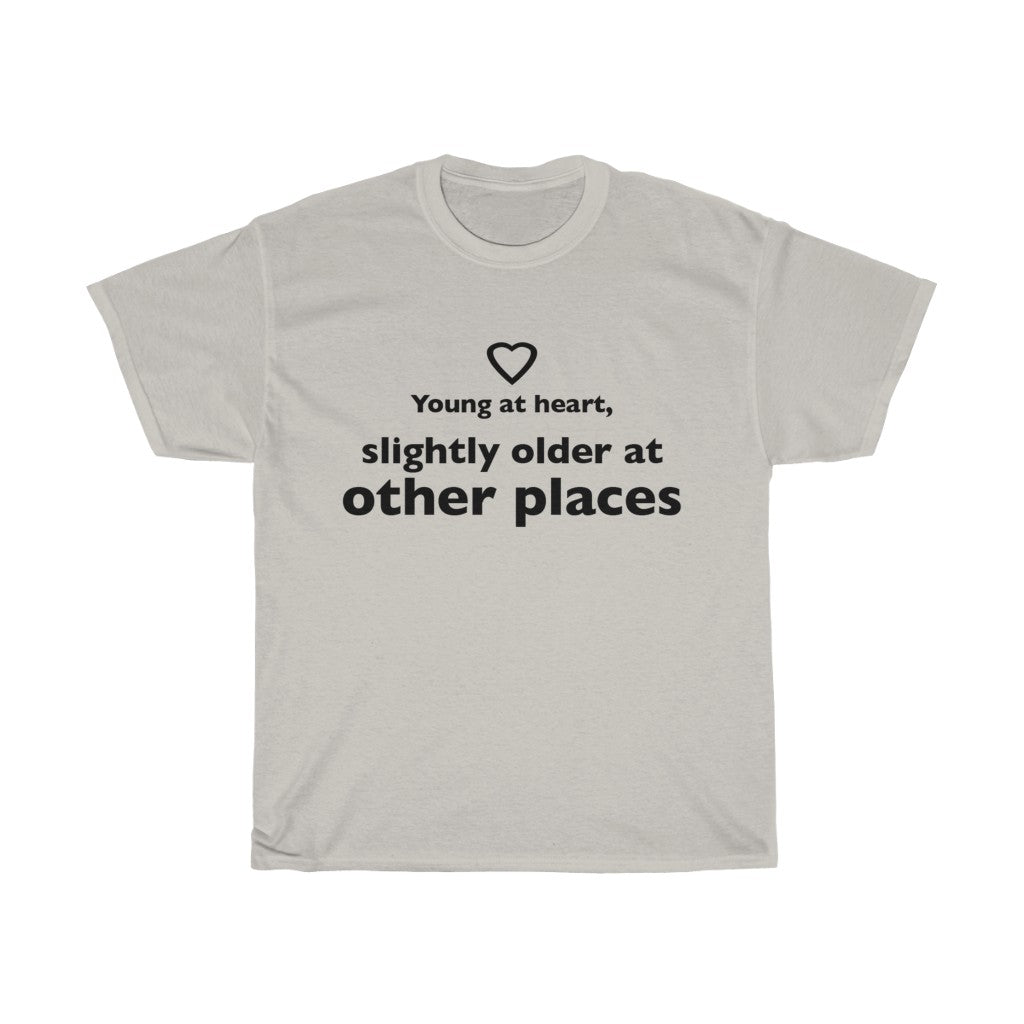 Unisex Heavy Cotton Tee - Young at heart.