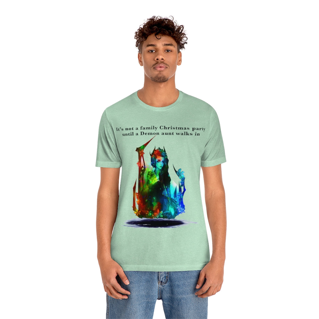 Demon aunt Christmas Unisex Jersey Short Sleeve T-shirt