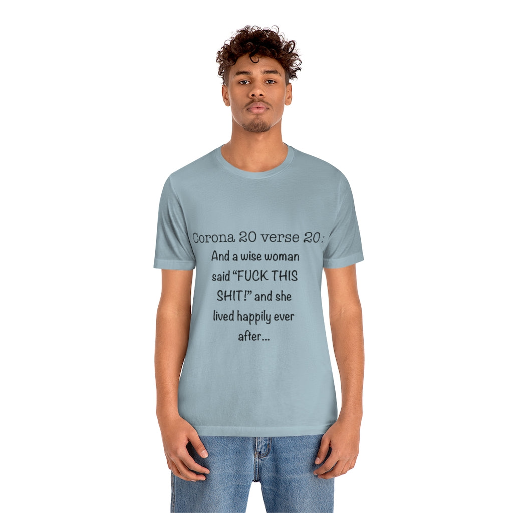 Unisex Jersey Short Sleeve Tee - Corona 20 verse 20