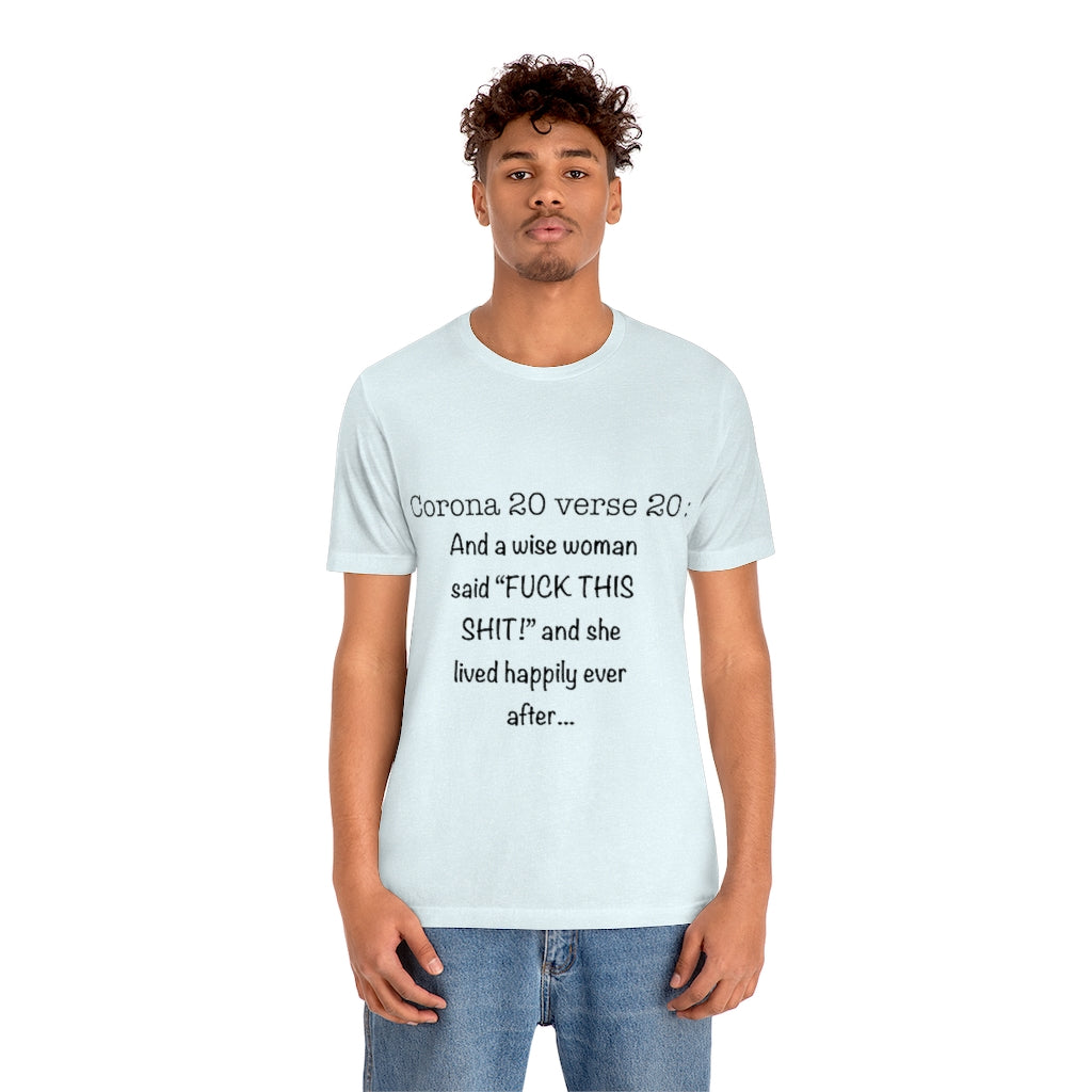 Unisex Jersey Short Sleeve Tee - Corona 20 verse 20