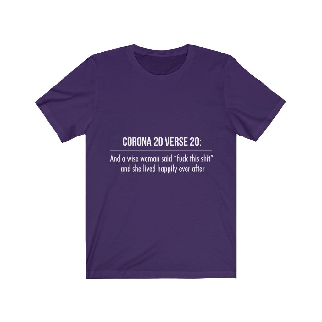Unisex Jersey Short Sleeve Tee - Corona 20