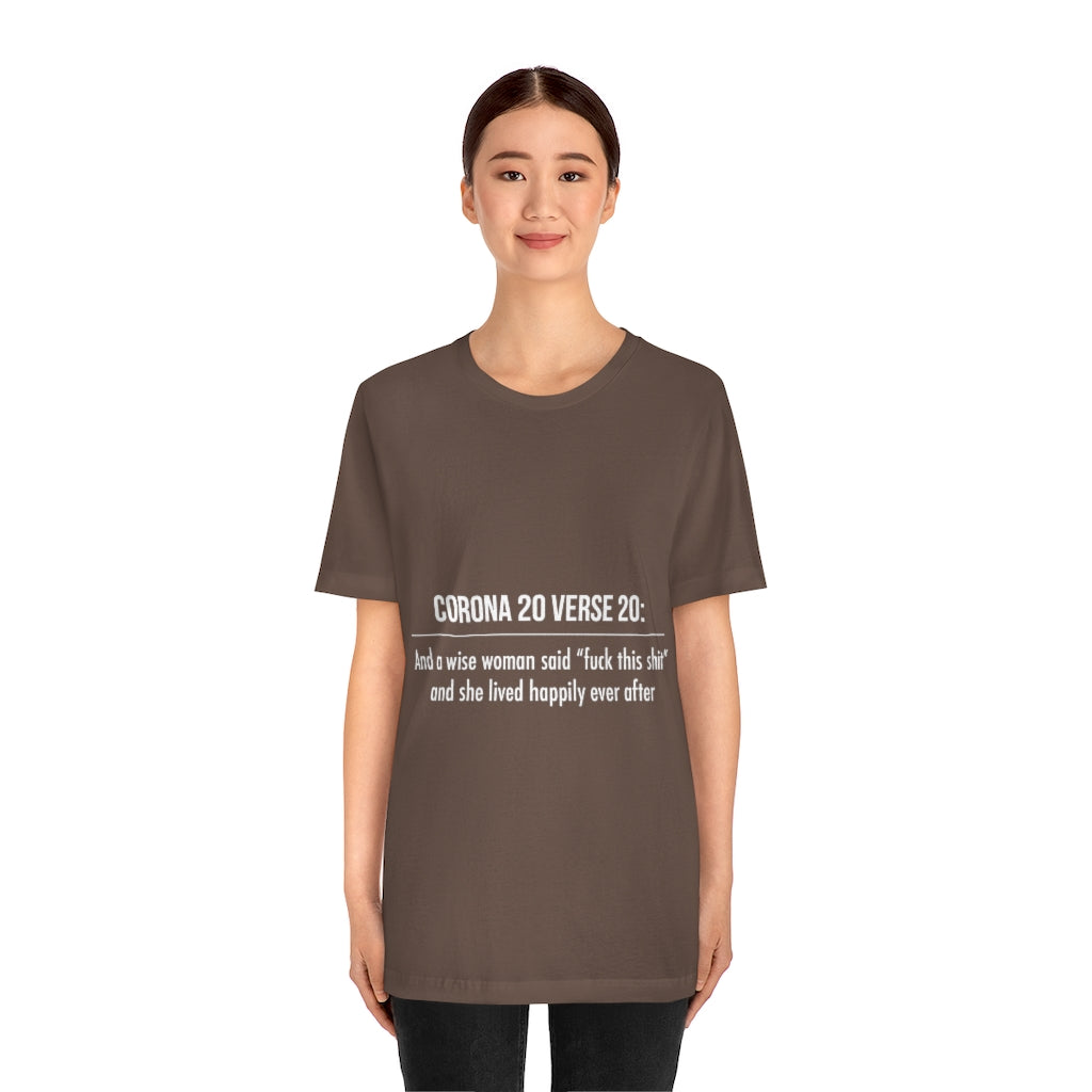Unisex Jersey Short Sleeve Tee - Corona 20