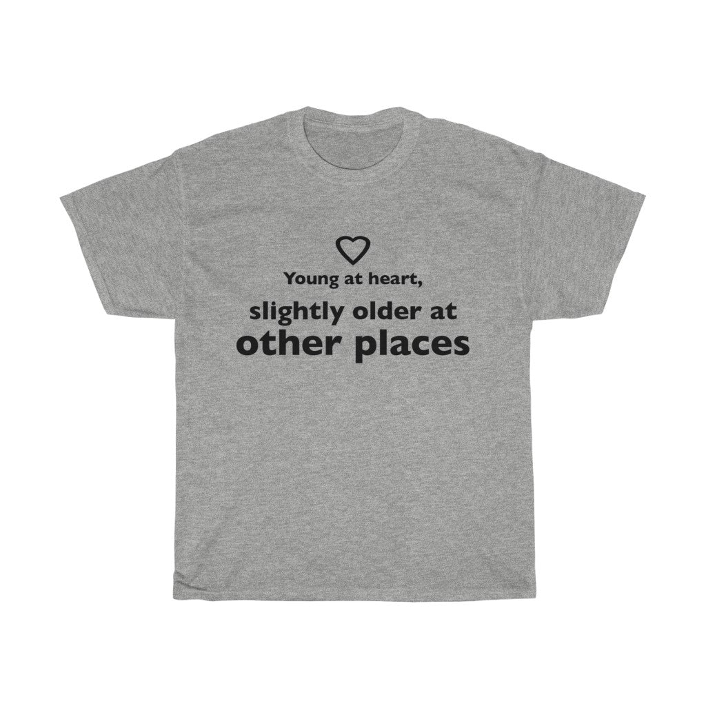 Unisex Heavy Cotton Tee - Young at heart.