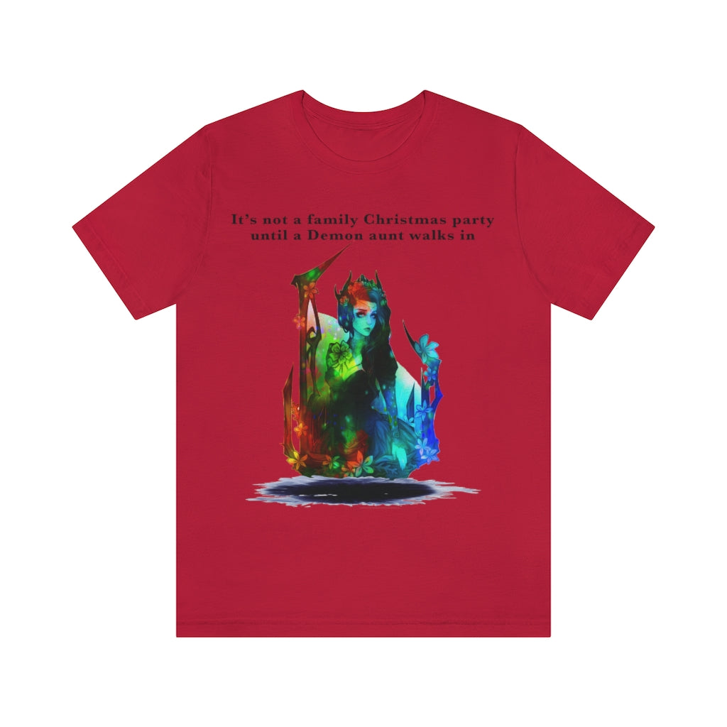 Demon aunt Christmas Unisex Jersey Short Sleeve T-shirt
