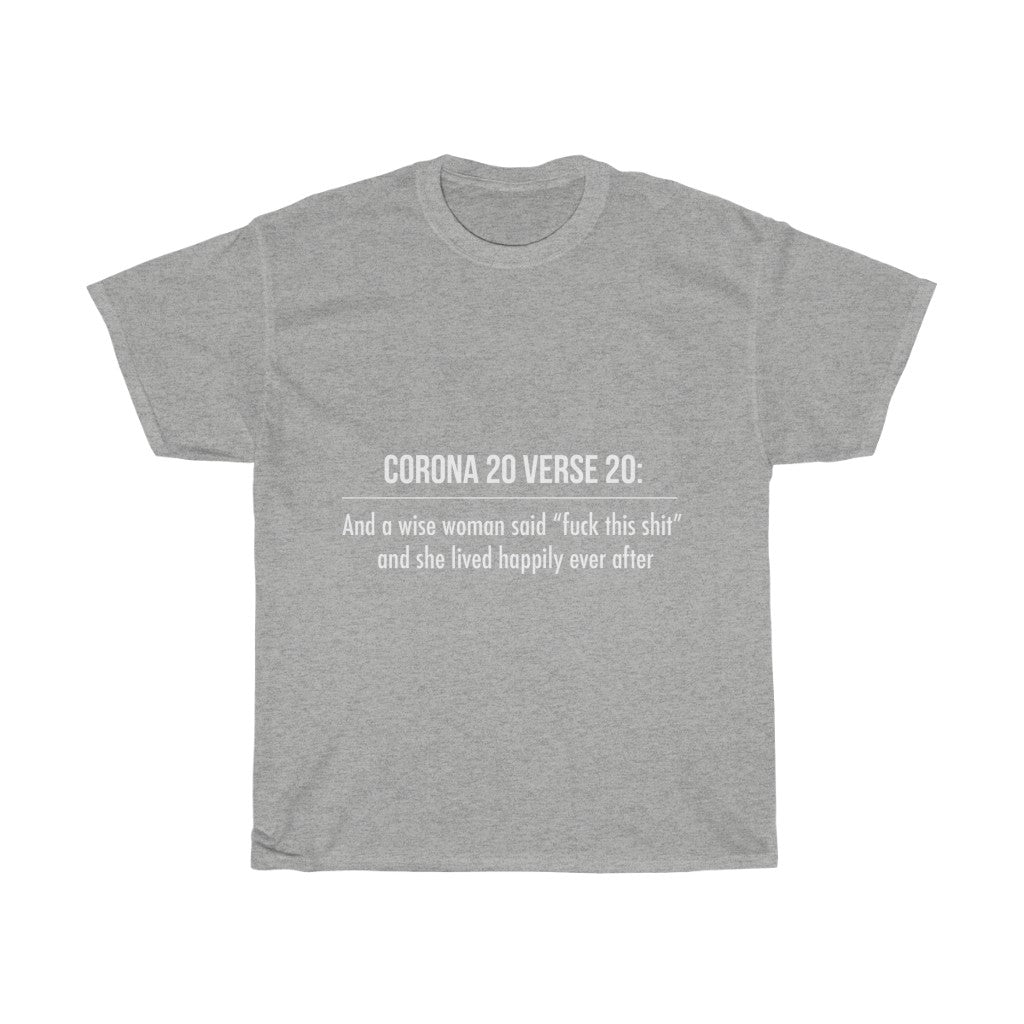 Unisex Heavy Cotton Tee - Corona 20 verse 20
