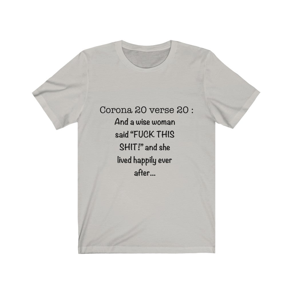 Unisex Jersey Short Sleeve Tee - Corona 20 verse 20
