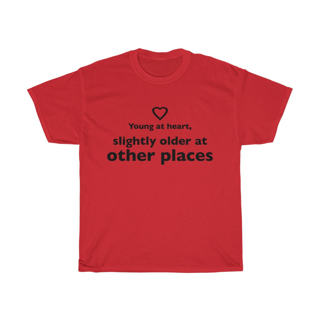 Unisex Heavy Cotton Tee - Young at heart.