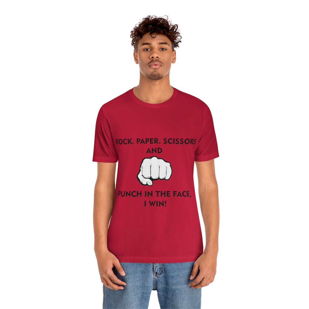 Unisex Jersey Short Sleeve Tee - Rock Paper Scissors