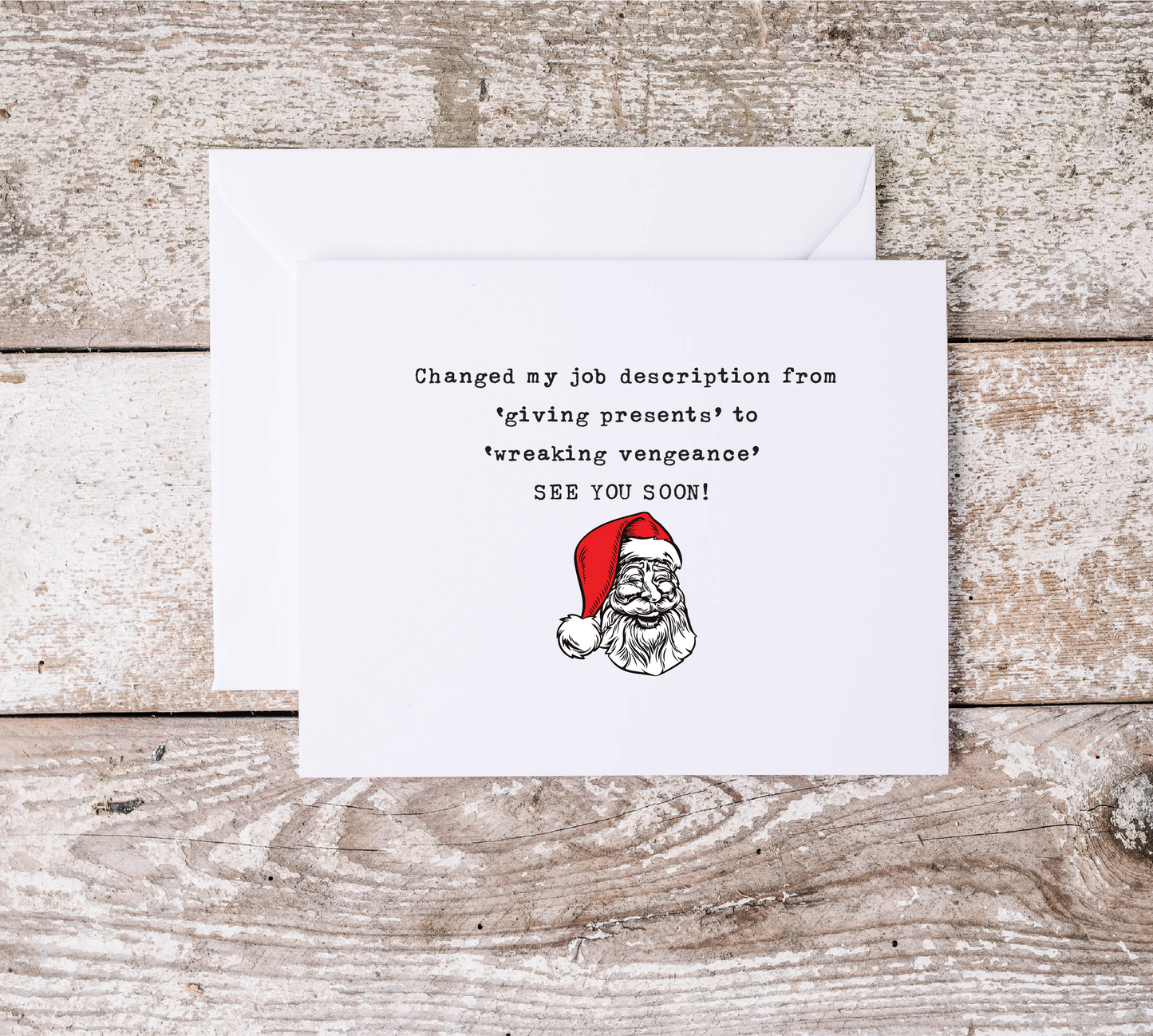 Christmas Cards | Awful Festive Card | Festive Season | Charm Love Gift | Snarky Appreciation | Joyful Thank You | Family Santa Clause Women