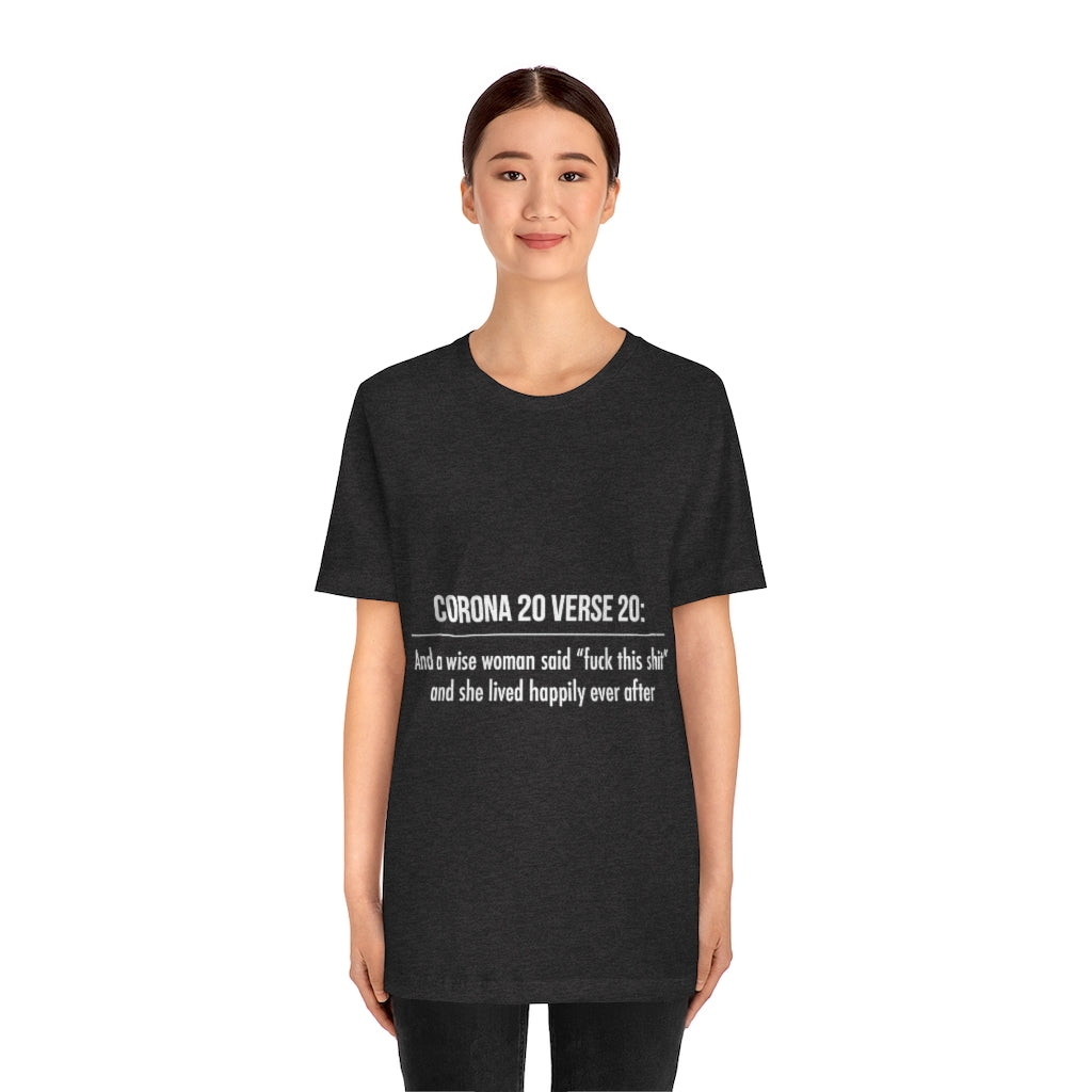 Unisex Jersey Short Sleeve Tee - Corona 20