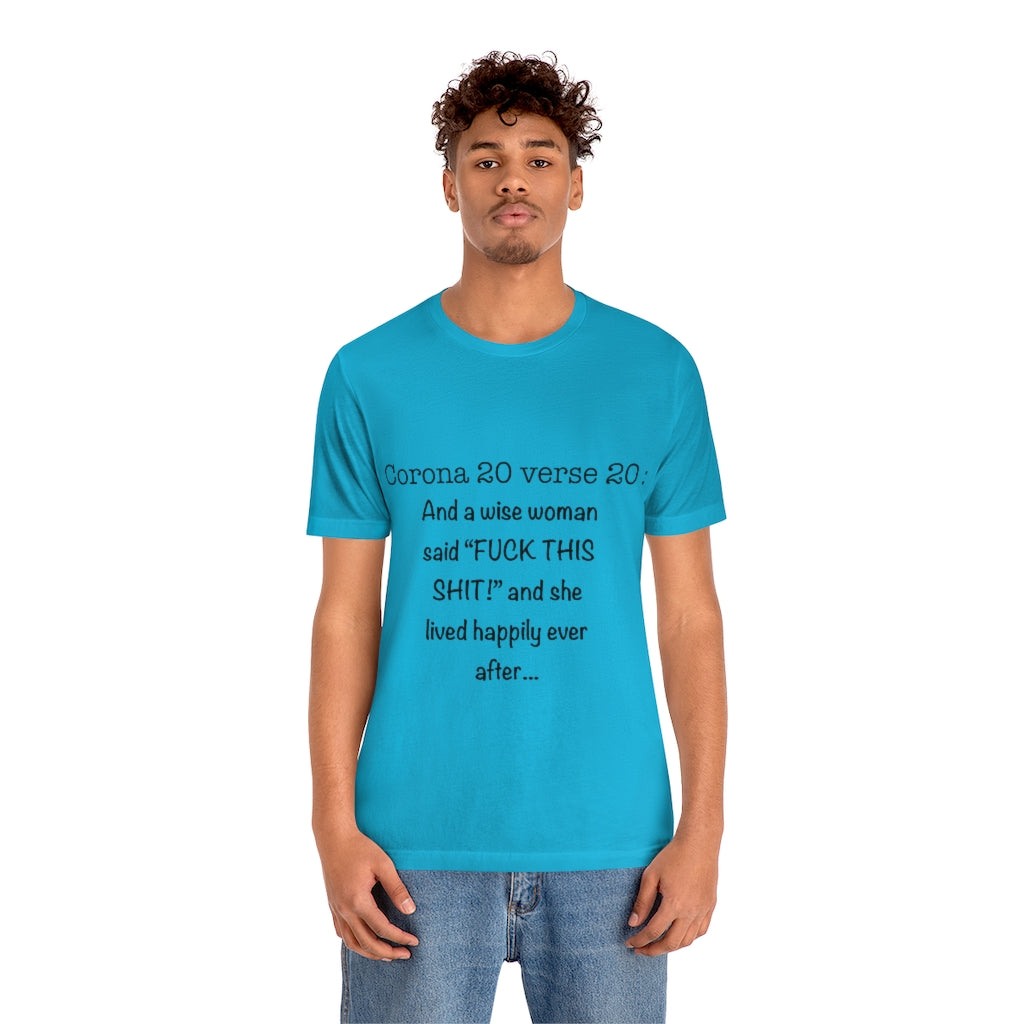 Unisex Jersey Short Sleeve Tee - Corona 20 verse 20
