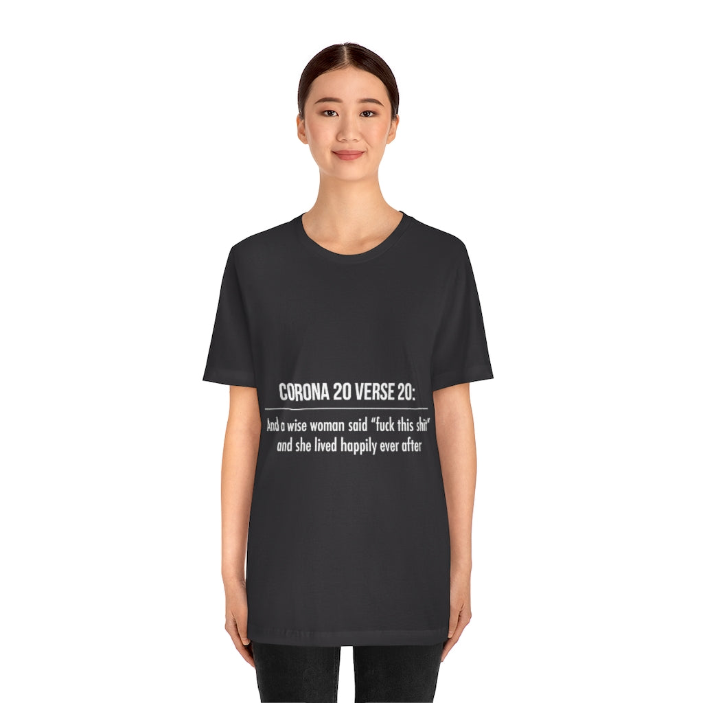 Unisex Jersey Short Sleeve Tee - Corona 20