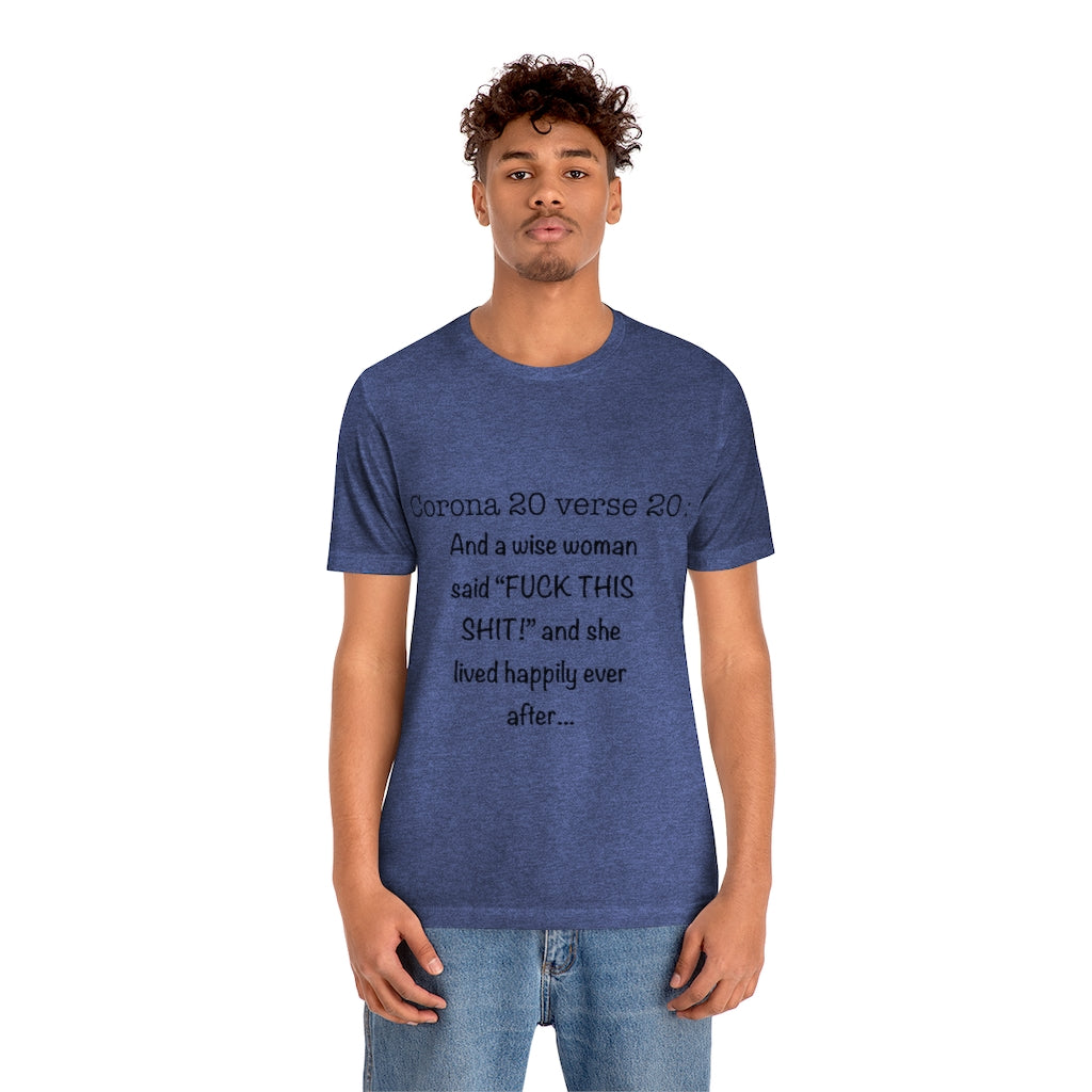 Unisex Jersey Short Sleeve Tee - Corona 20 verse 20