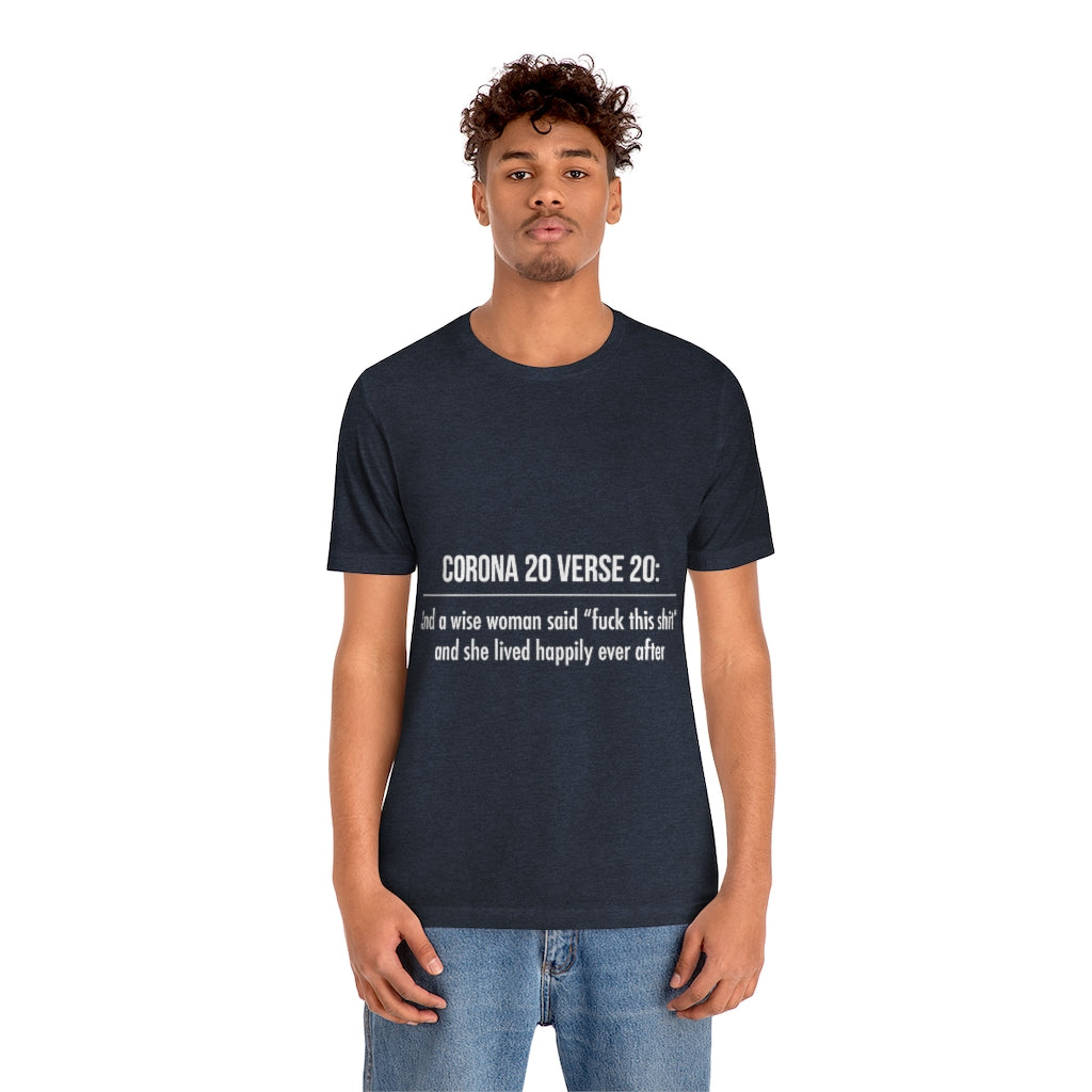 Unisex Jersey Short Sleeve Tee - Corona 20