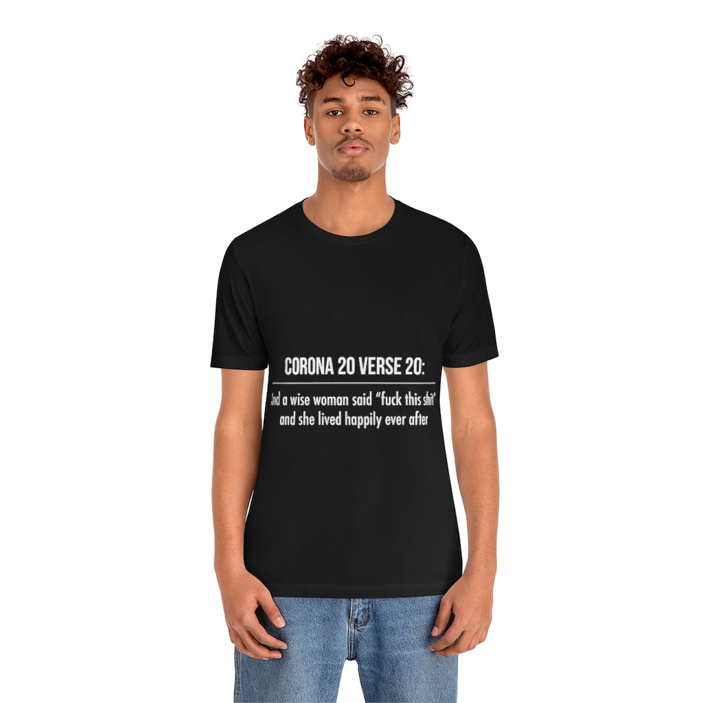 Unisex Jersey Short Sleeve Tee - Corona 20