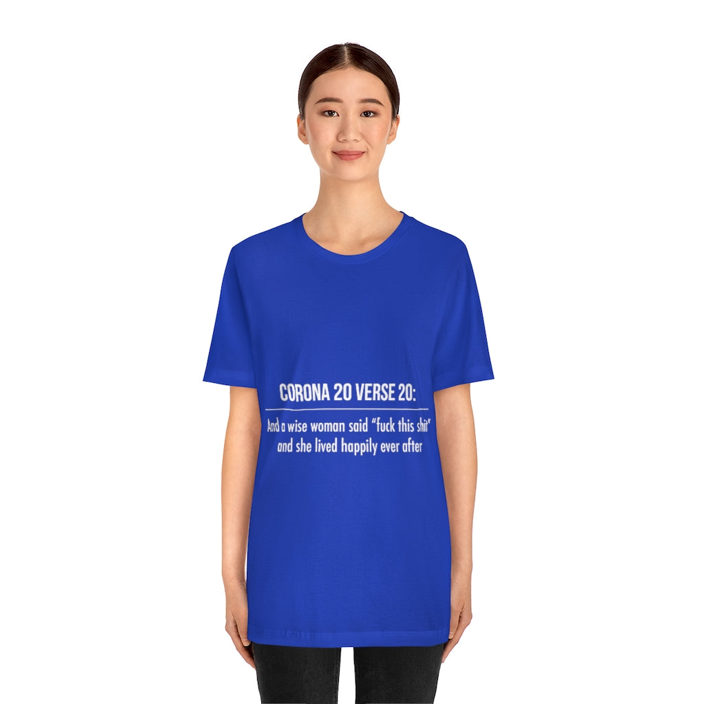 Unisex Jersey Short Sleeve Tee - Corona 20