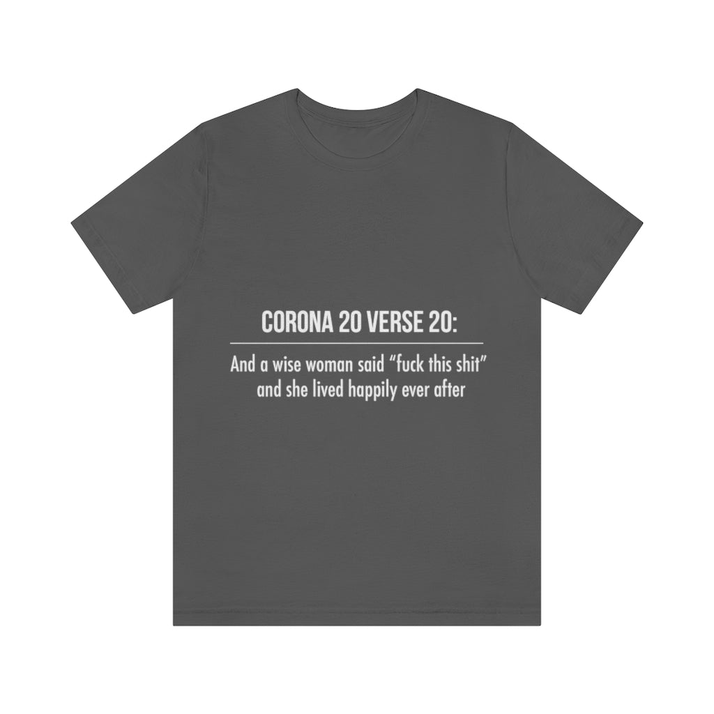 Unisex Jersey Short Sleeve Tee - Corona 20