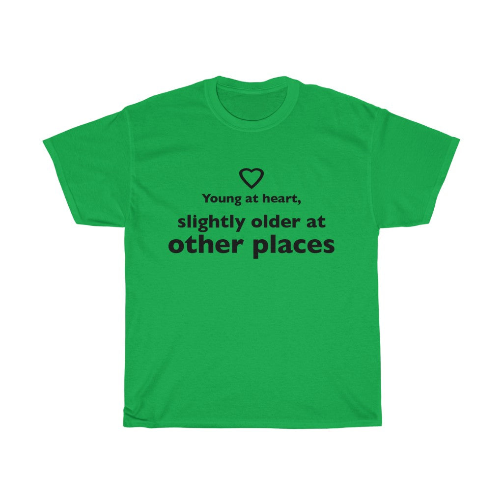 Unisex Heavy Cotton Tee - Young at heart.