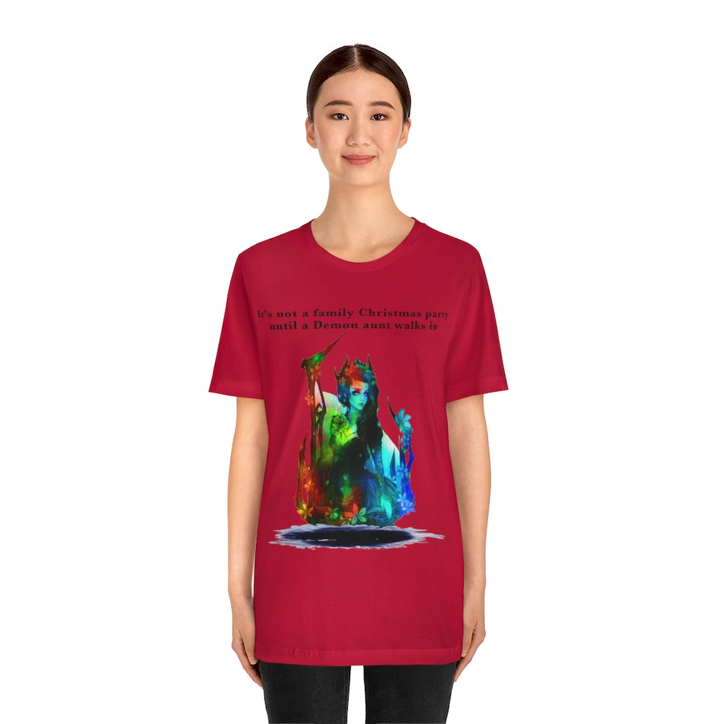 Demon aunt Christmas Unisex Jersey Short Sleeve T-shirt