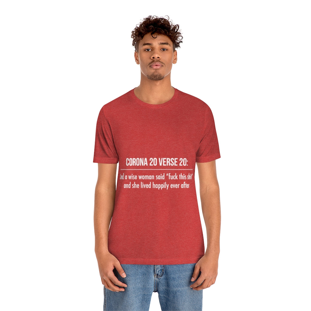 Unisex Jersey Short Sleeve Tee - Corona 20
