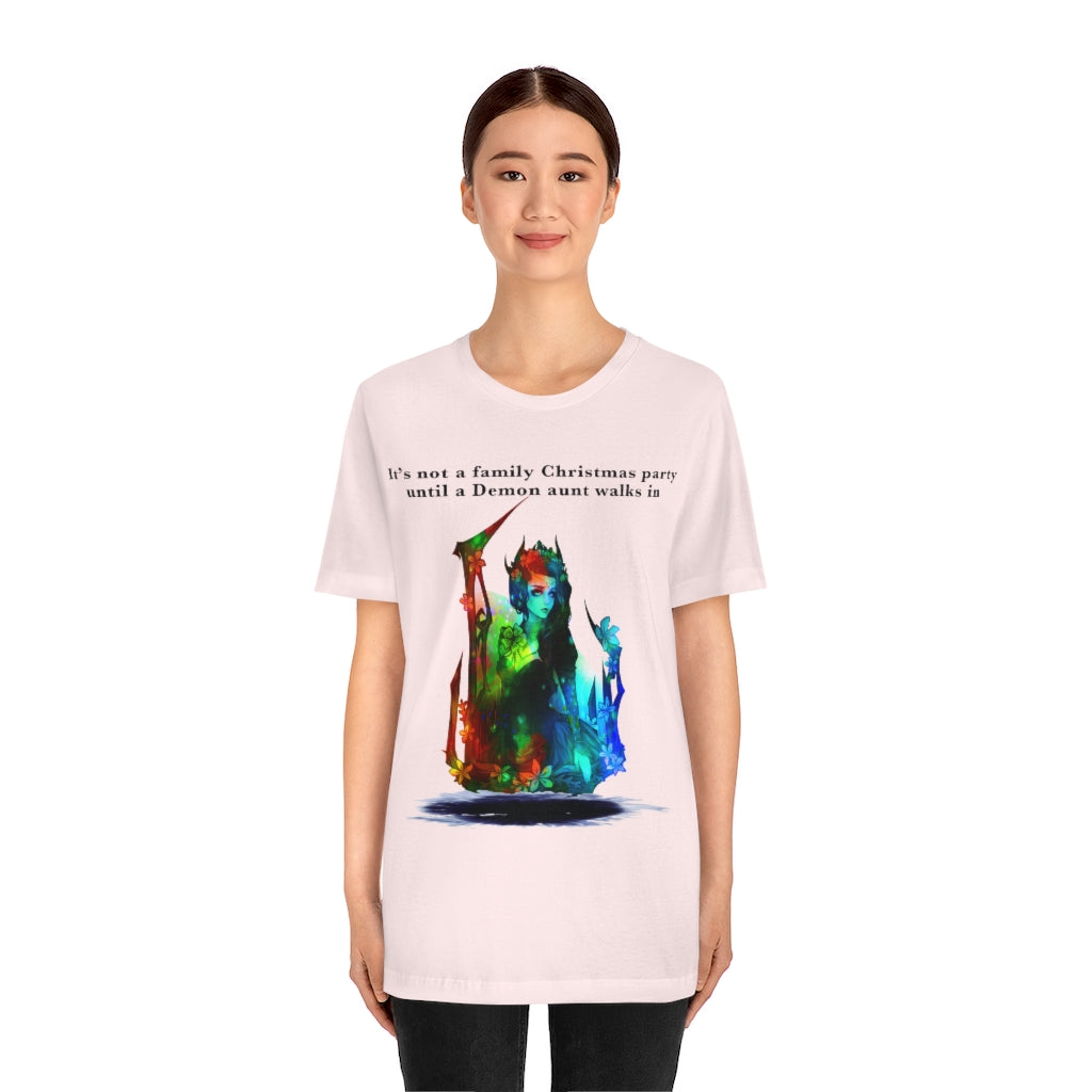 Demon aunt Christmas Unisex Jersey Short Sleeve T-shirt