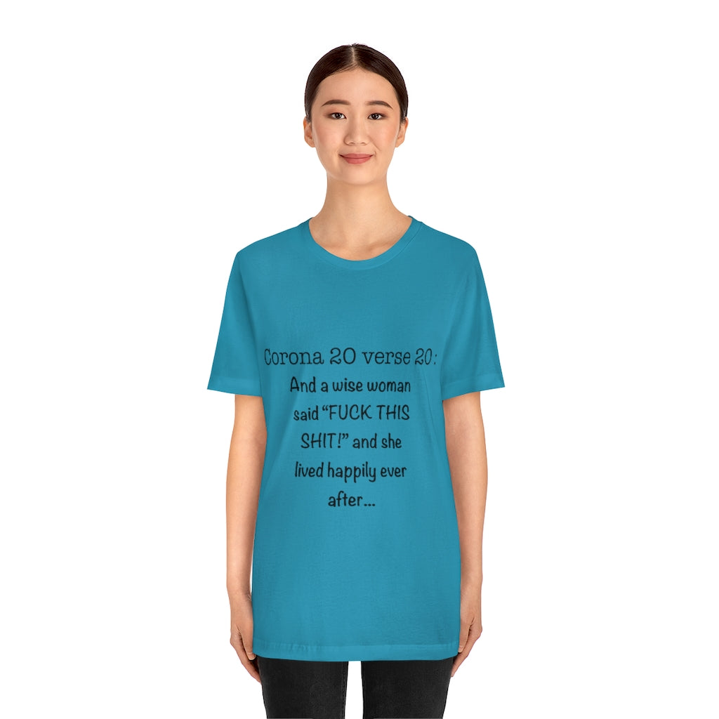 Unisex Jersey Short Sleeve Tee - Corona 20 verse 20